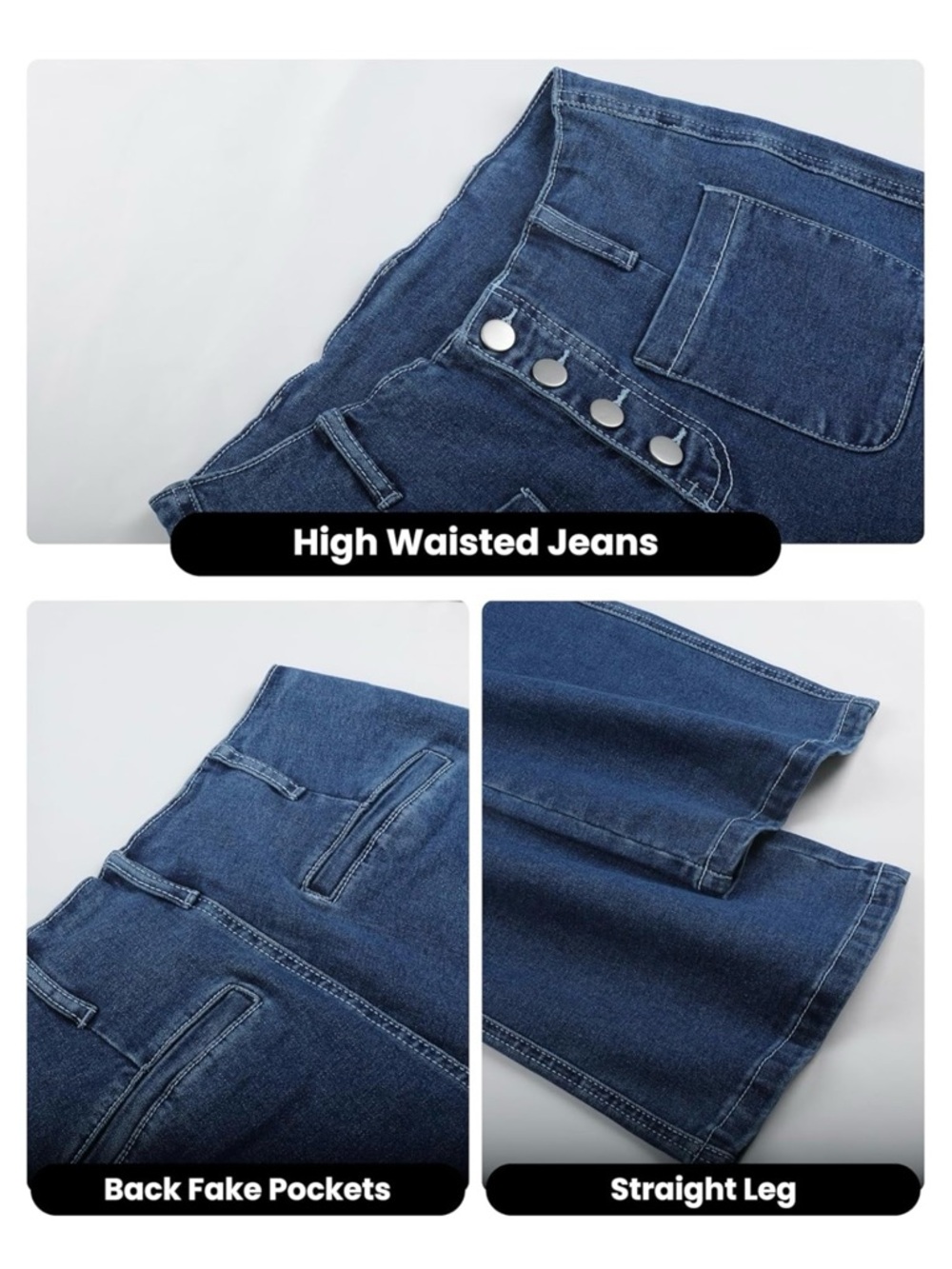 High Waist Wide Leg Ankle Cropped Jeans | Size 12 | EUC - Picture 6 of 9